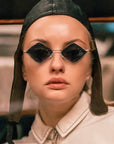 Metal Rhombus Sunglasses
