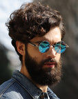 Color Film Big Frame Polarized Sunglasses Unisex A372