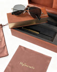 Unique Design Luxury PU Leather Sunglasses Packaging Box case
