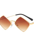 Metal Rhombus Sunglasses