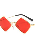Metal Rhombus Sunglasses