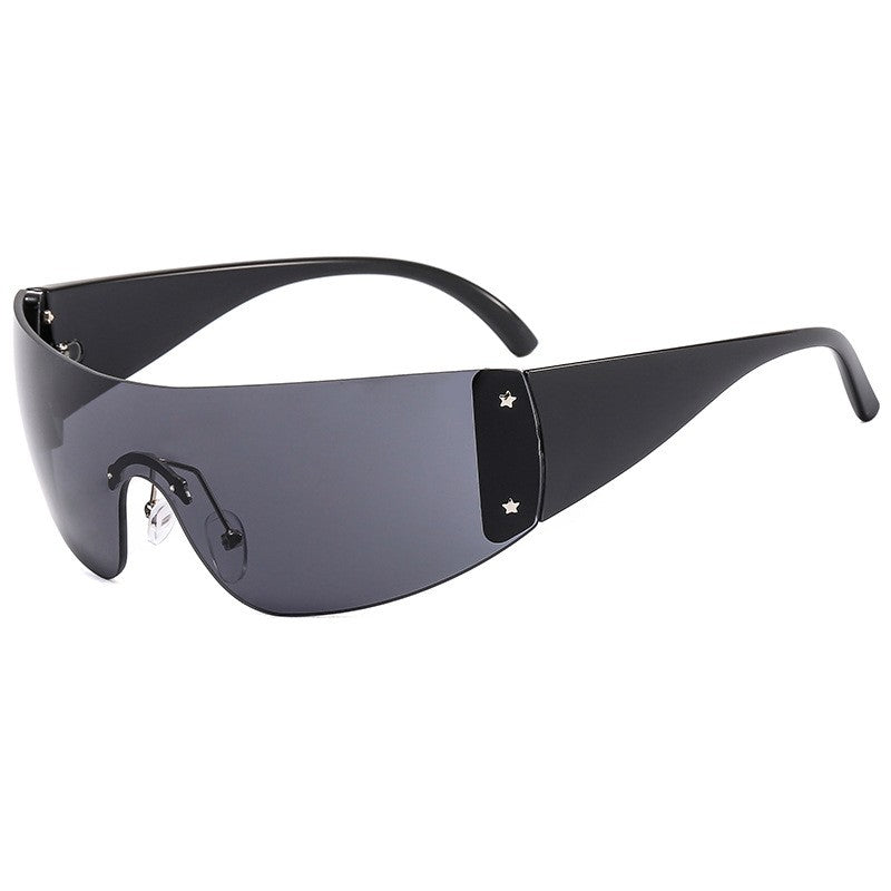 Rimless Pentagram Sunglasses Y2K