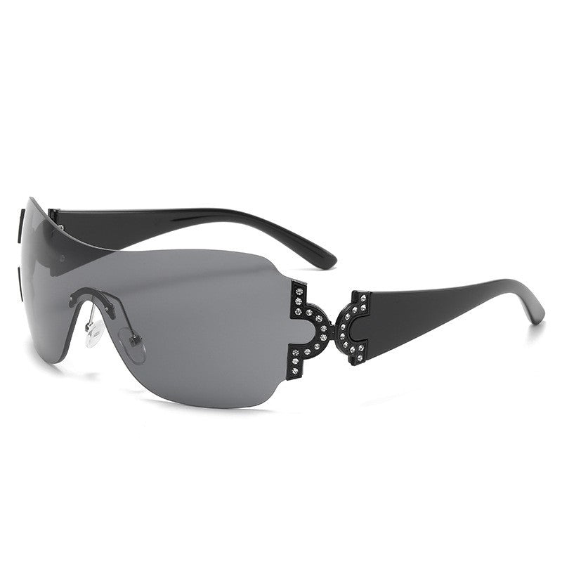Y2K Rimless One-Piece Sunglasses 912