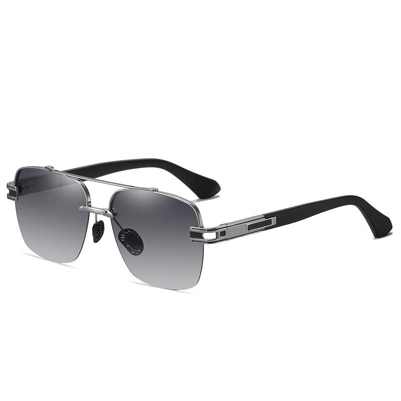 Rimless Metal Men's Polarized Sunglasses A671