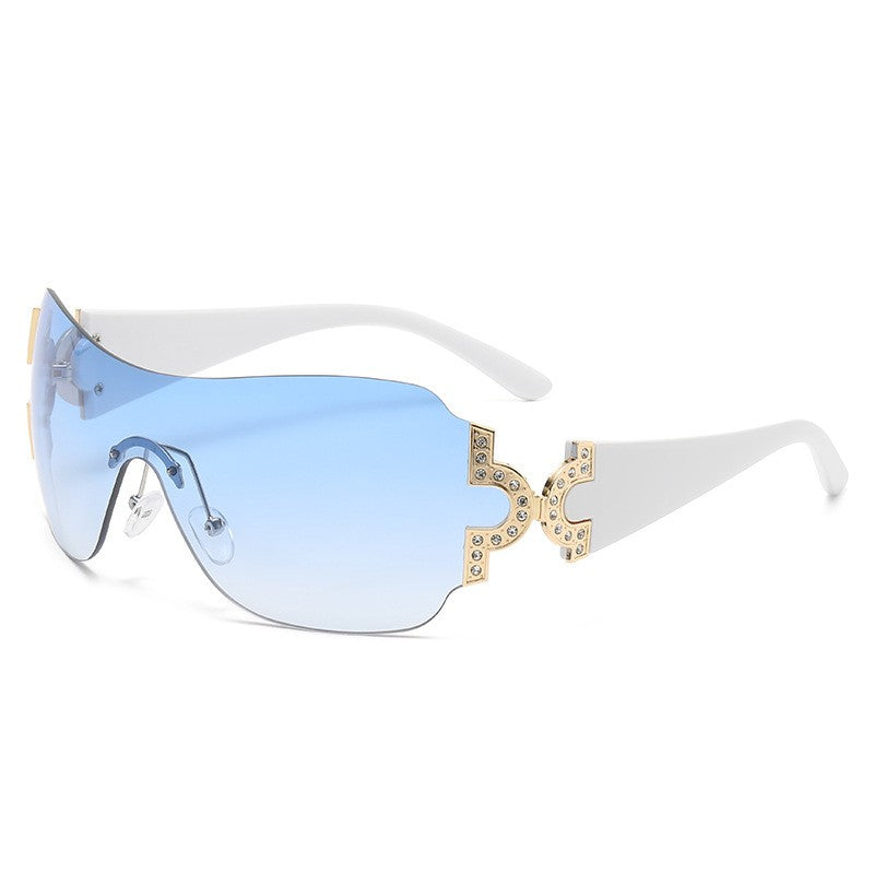 Y2K Rimless One-Piece Sunglasses 912