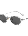 Y2K Diamond Oval Sunglasses