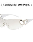 Y2k Rimless Love Sunglasses 918