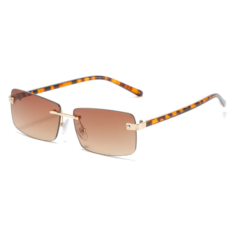 Square Rimless Sunglasses