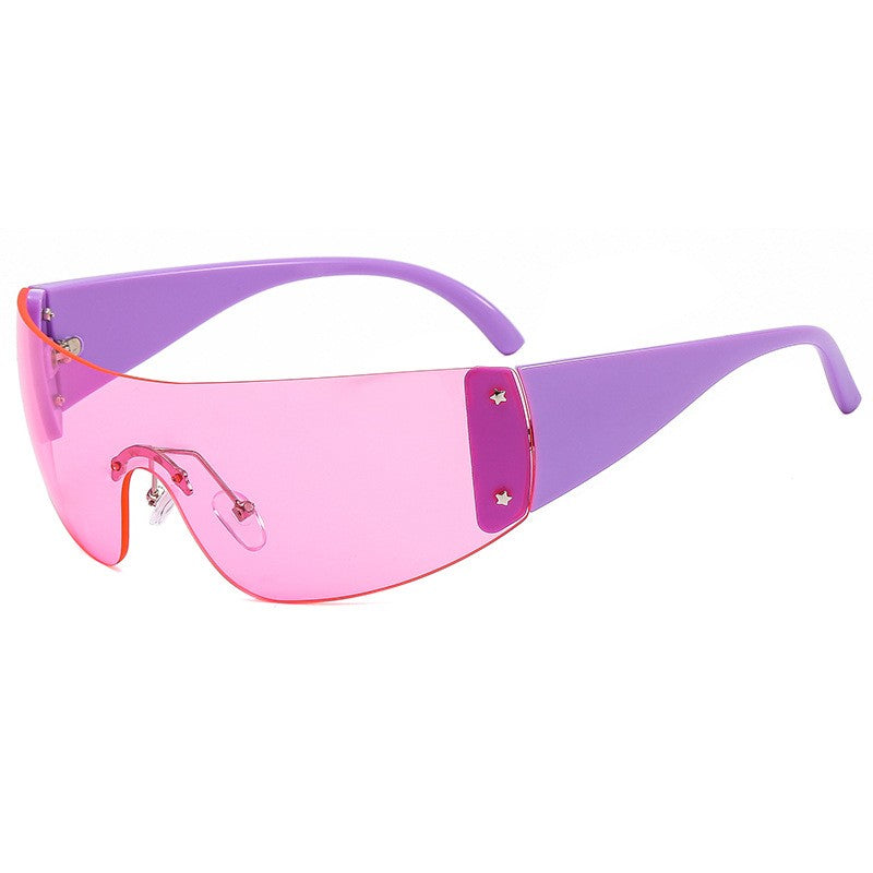 Rimless Pentagram Sunglasses Y2K