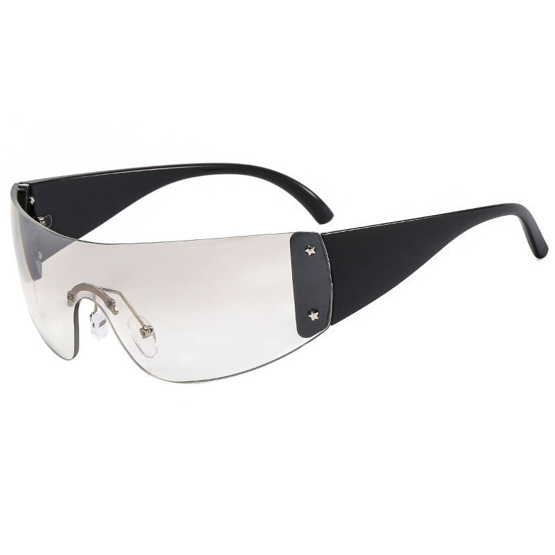 Rimless Pentagram Sunglasses Y2K