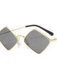 Metal Rhombus Sunglasses