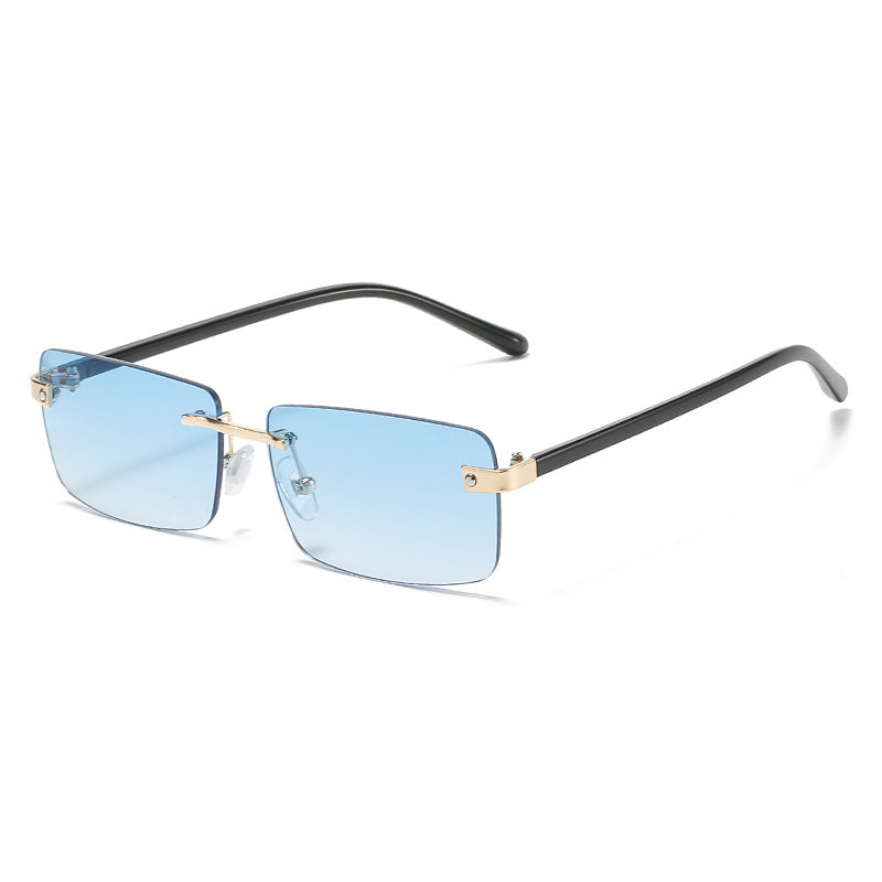 Square Rimless Sunglasses