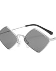 Metal Rhombus Sunglasses