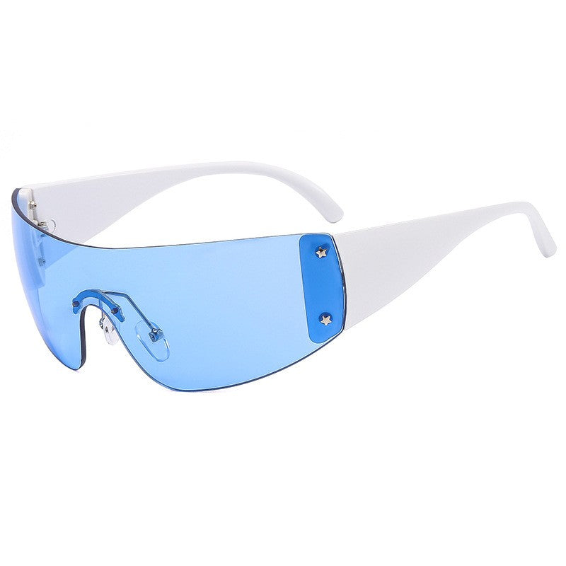 Rimless Pentagram Sunglasses Y2K