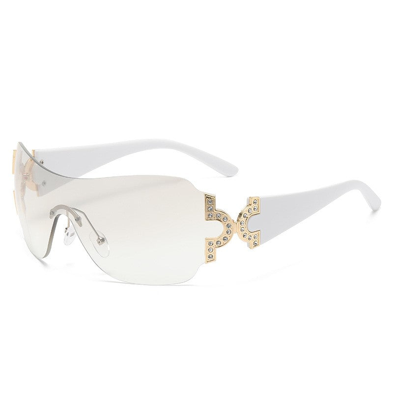 Y2K Rimless One-Piece Sunglasses 912