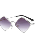 Metal Rhombus Sunglasses