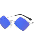 Metal Rhombus Sunglasses