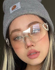 Y2k Rimless Love Sunglasses 918
