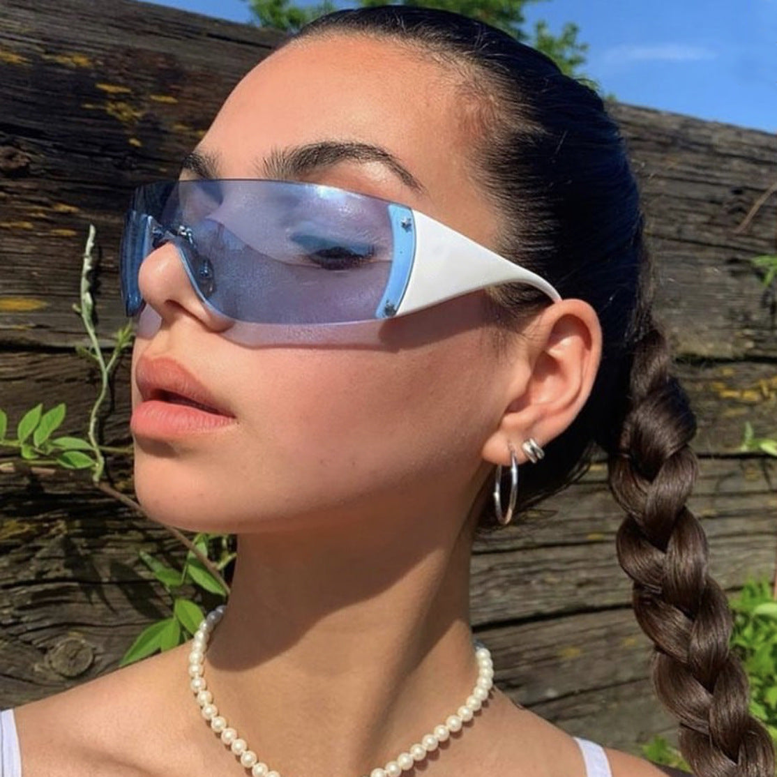 Rimless Pentagram Sunglasses Y2K