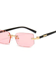 Jelly Colored Rimless Sunglasses