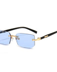 Jelly Colored Rimless Sunglasses