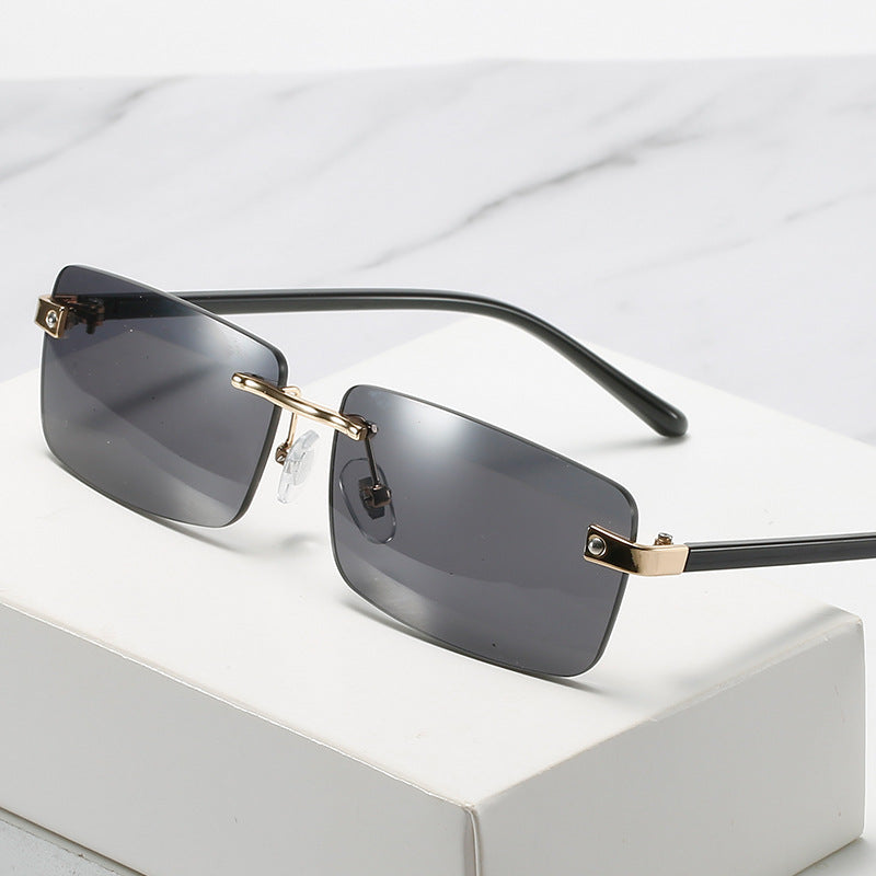Square Rimless Sunglasses