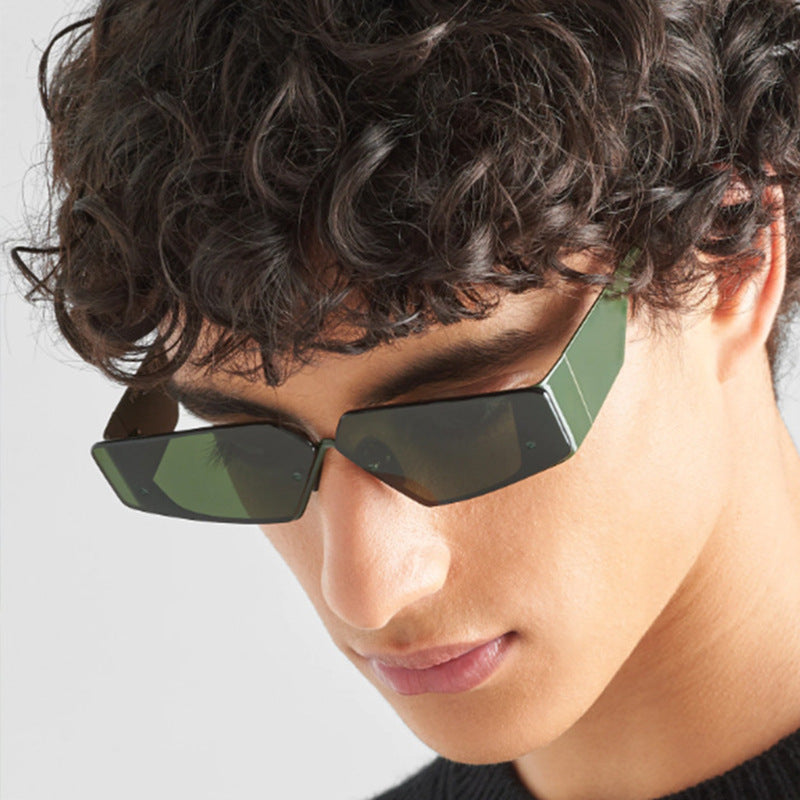 rimless glasses