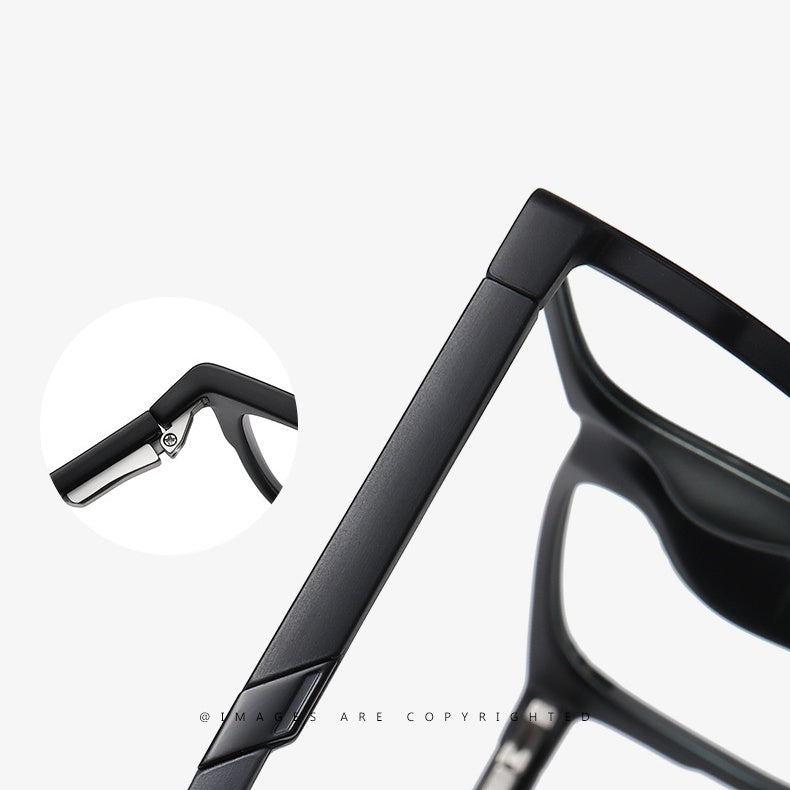 TR90 Men's Anti-Blue Light Glasses with Spring Legs