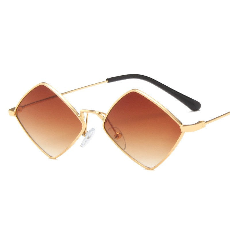 Metal Rhombus Sunglasses