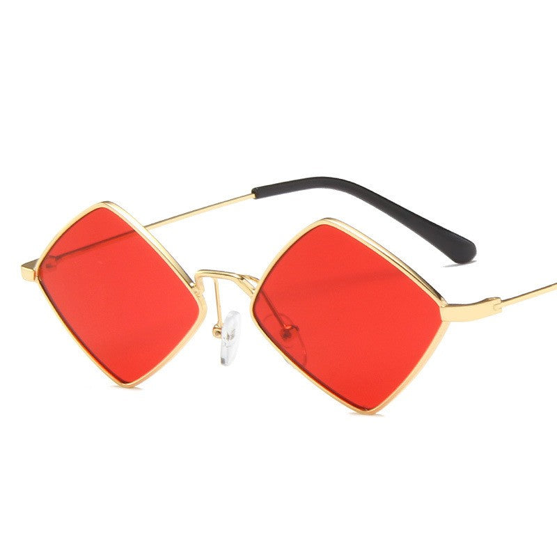 Metal Rhombus Sunglasses