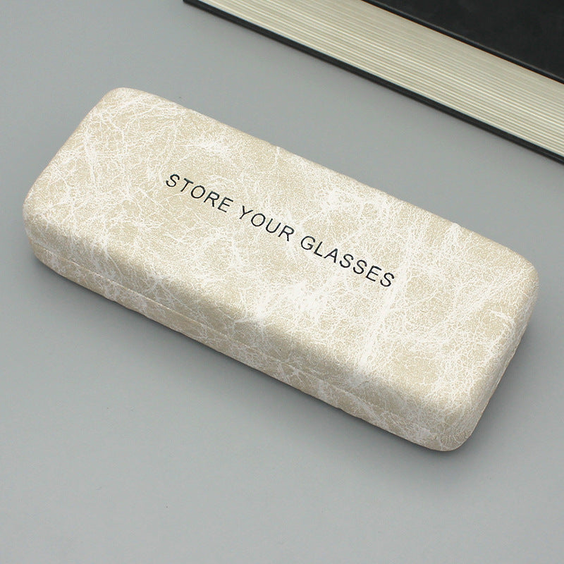 Pleated Leather Glasses Case