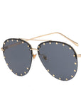 Metal Rivet Toad Sunglasses