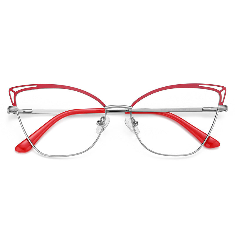 Skeleton Cat Eye Metal Glasses