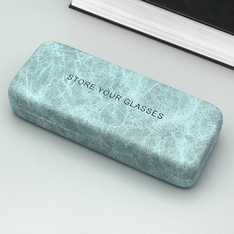Pleated Leather Glasses Case