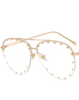 Metal Rivet Toad Sunglasses