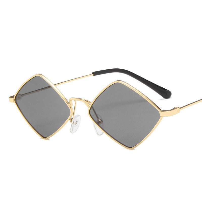Metal Rhombus Sunglasses