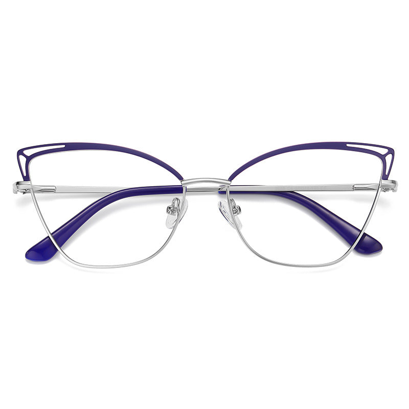 Skeleton Cat Eye Metal Glasses