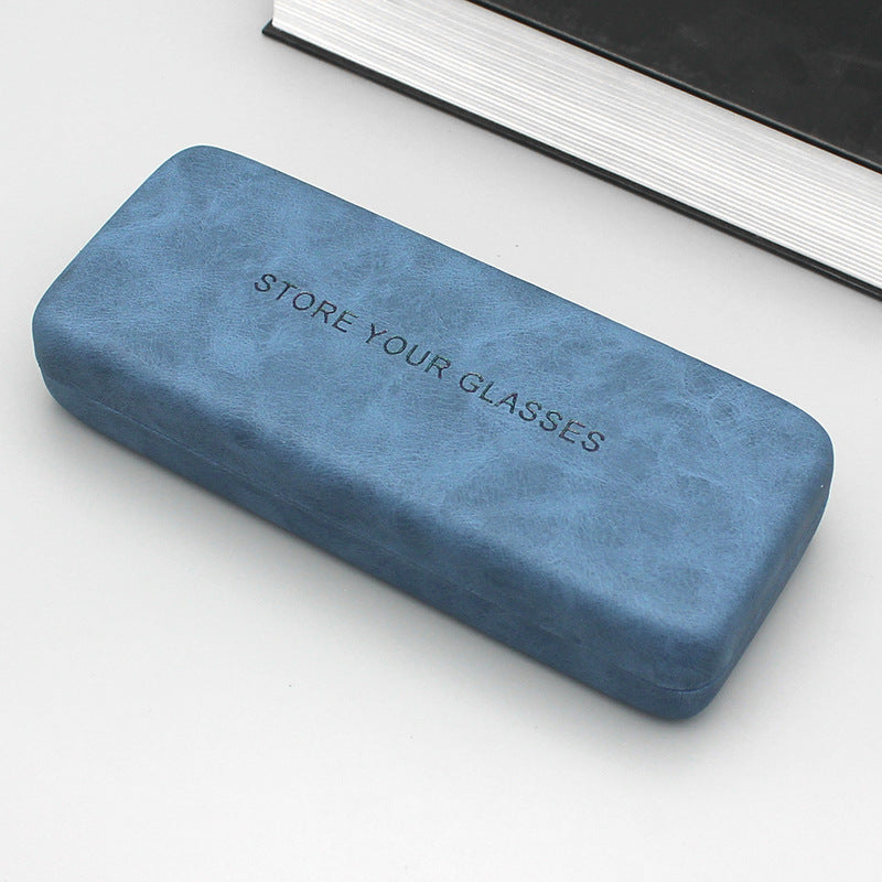 Pleated Leather Glasses Case