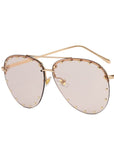 Metal Rivet Toad Sunglasses