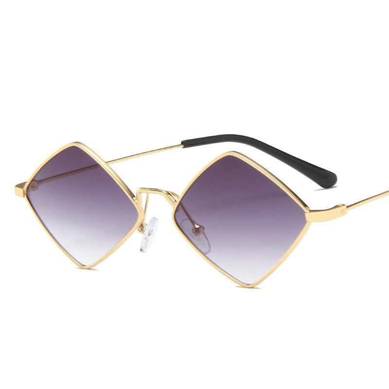 Metal Rhombus Sunglasses