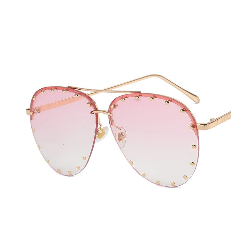 Metal Rivet Toad Sunglasses