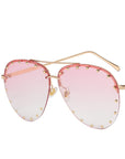 Metal Rivet Toad Sunglasses