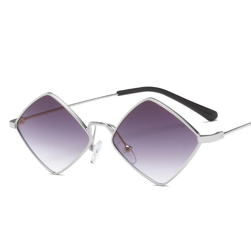 Metal Rhombus Sunglasses