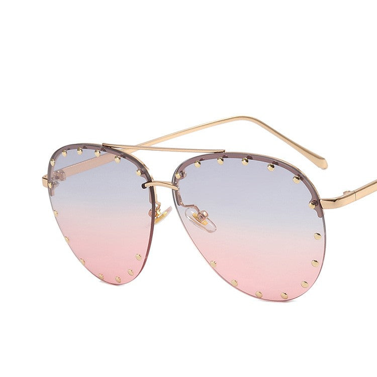Metal Rivet Toad Sunglasses