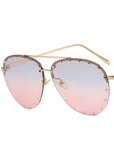 Metal Rivet Toad Sunglasses