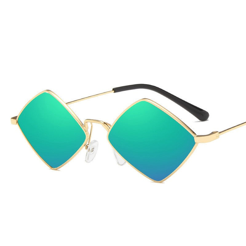 Metal Rhombus Sunglasses