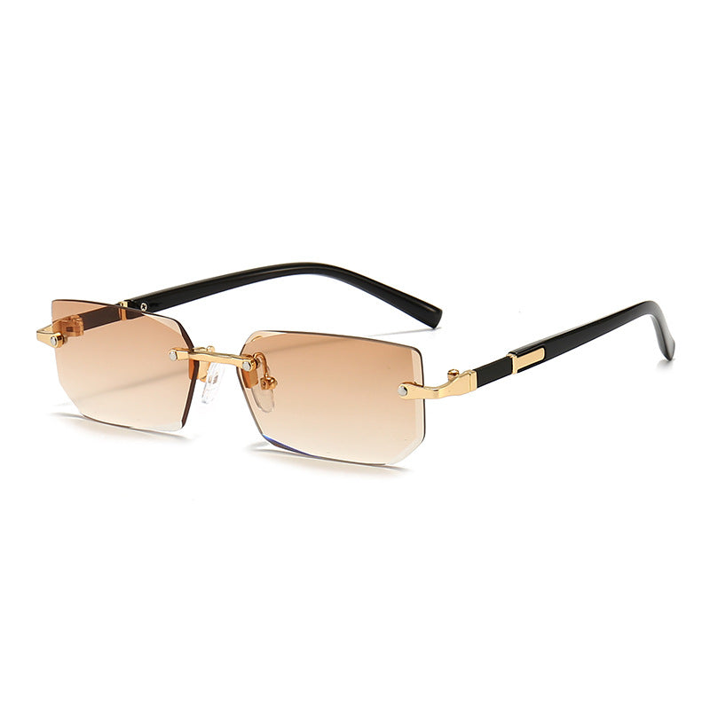 Jelly Colored Rimless Sunglasses
