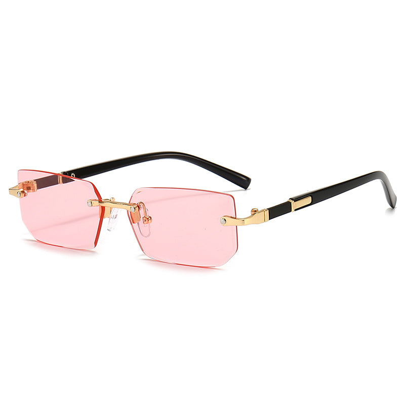 Jelly Colored Rimless Sunglasses