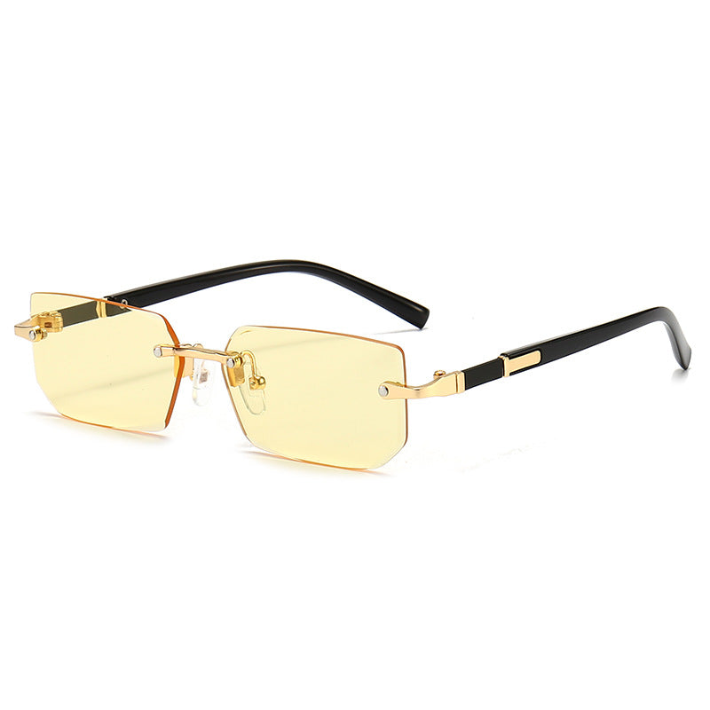 Jelly Colored Rimless Sunglasses