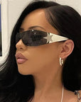 Y2K Rimless Pentagram Aviator Sunglasses